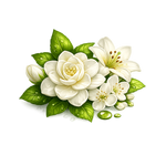 white florals