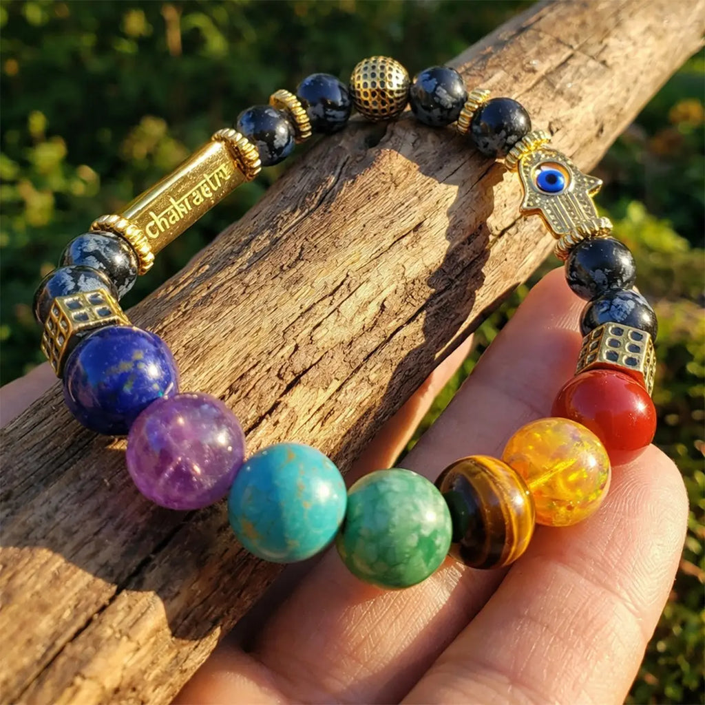 Rhama® Ancient Yantra - Tiger Eye Stone Chakra Yantra - For Women