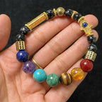 Rhama® Ancient Yantra - Tiger Eye Stone Chakra Yantra - For Women