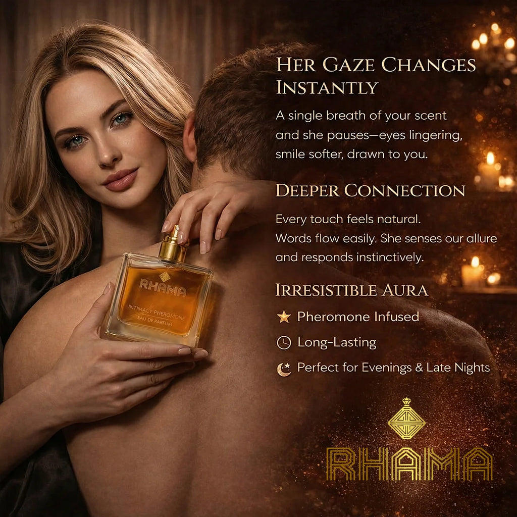 Rhama®  Intimacy Pheromones Perfume For Men | Attraction DNA Infused Formula