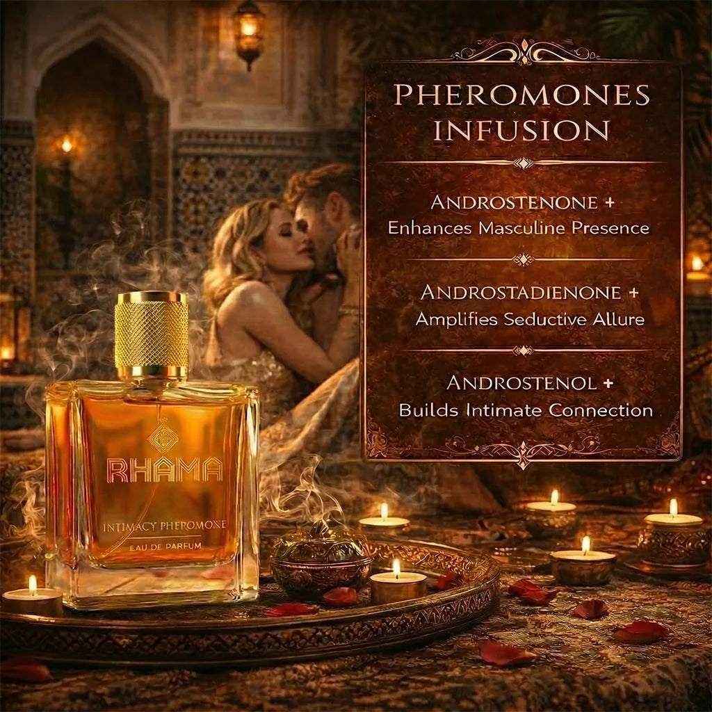 Rhama®  Intimacy Pheromones Perfume For Men | Attraction DNA Infused Formula