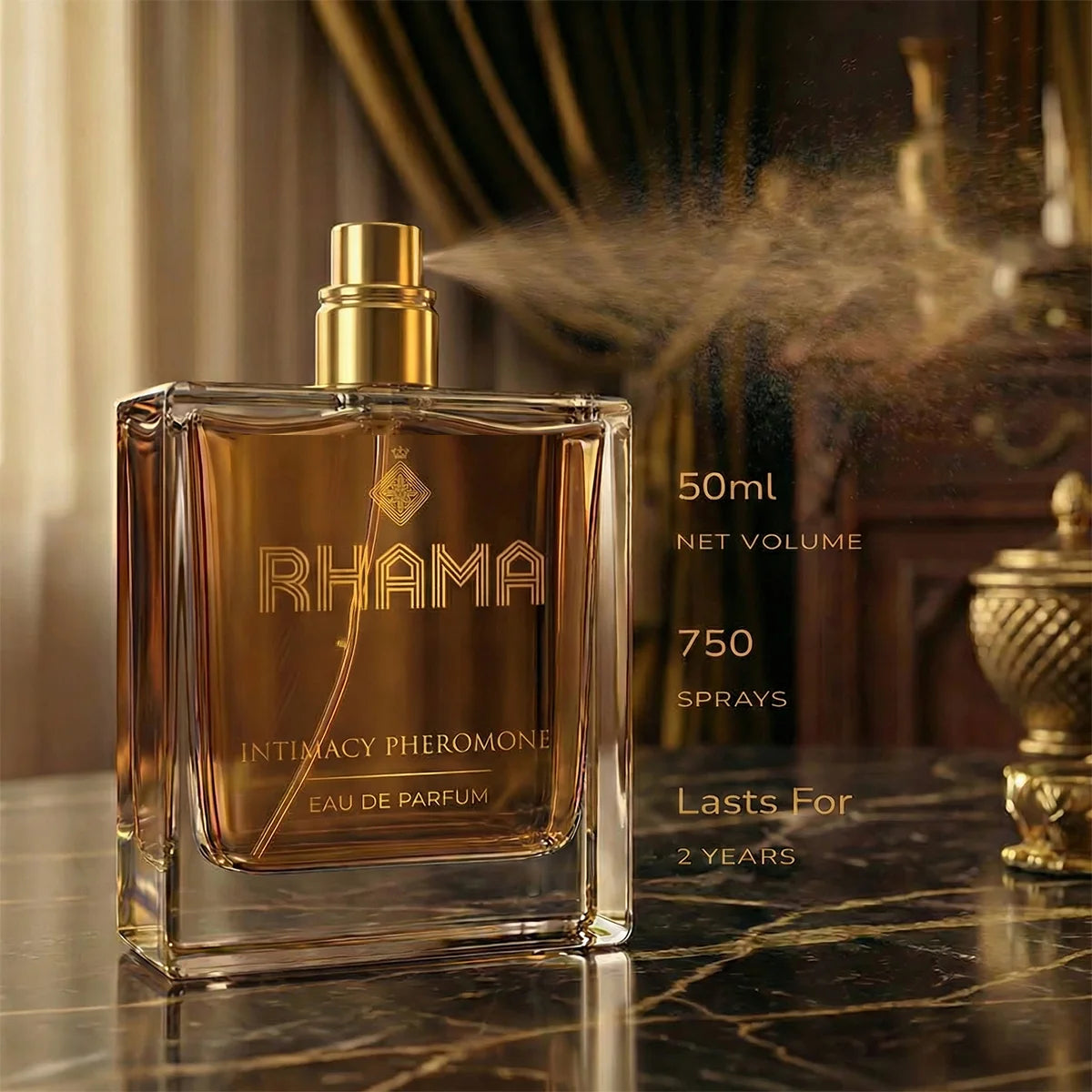 Rhama®  Intimacy Pheromones Perfume | Attraction DNA Infused Formula
