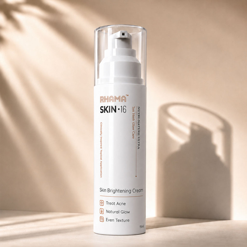 RHAMA Skin.16 Cream | Helps Dark Spots, Acne Marks & Pigmentation Removal | Glass Skin Glow | 15ml