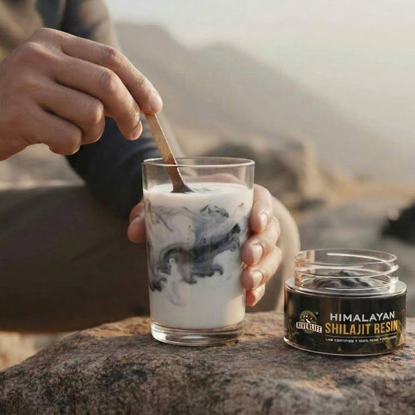 RiverLife® Himalayan Shilajit Resin Gold Grade | High Fulvic Acid & 87 Trace Minerals | Lab Certified, 100% Natural | 10gm Pack