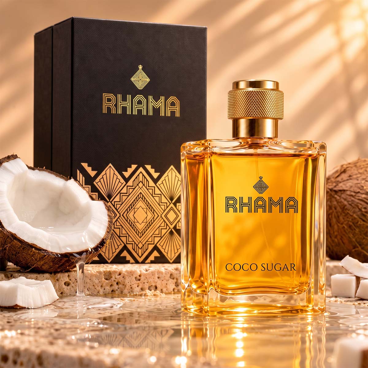 RHAMA Coco Sugar 50 ml — bottle and box