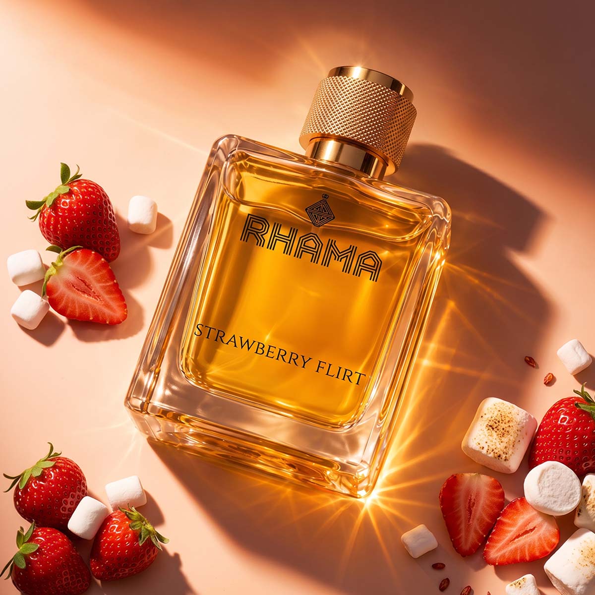 RHAMA Strawberry Flirt 50 ml — top bottle view