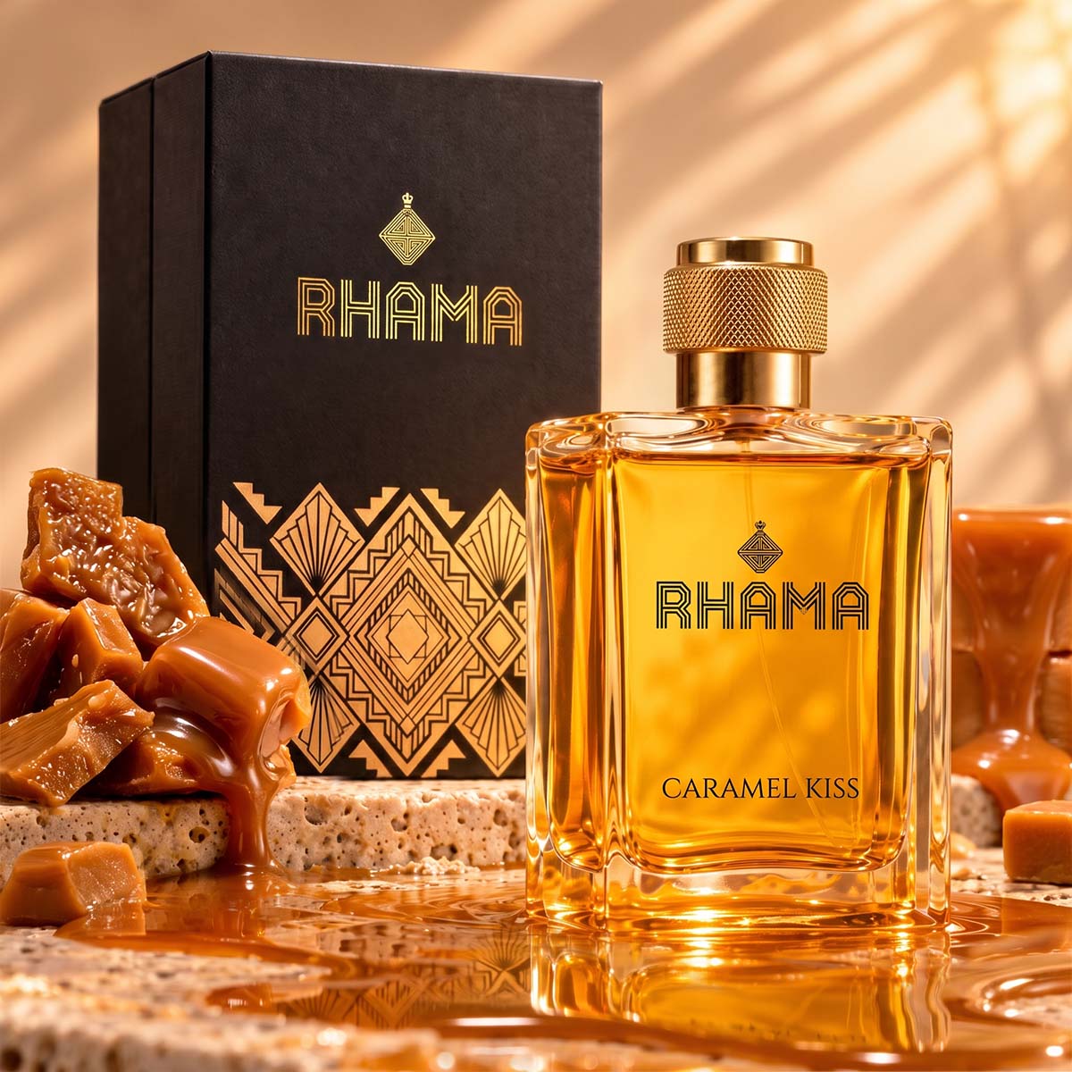 RHAMA Caramel Kiss 50 ml — bottle and box