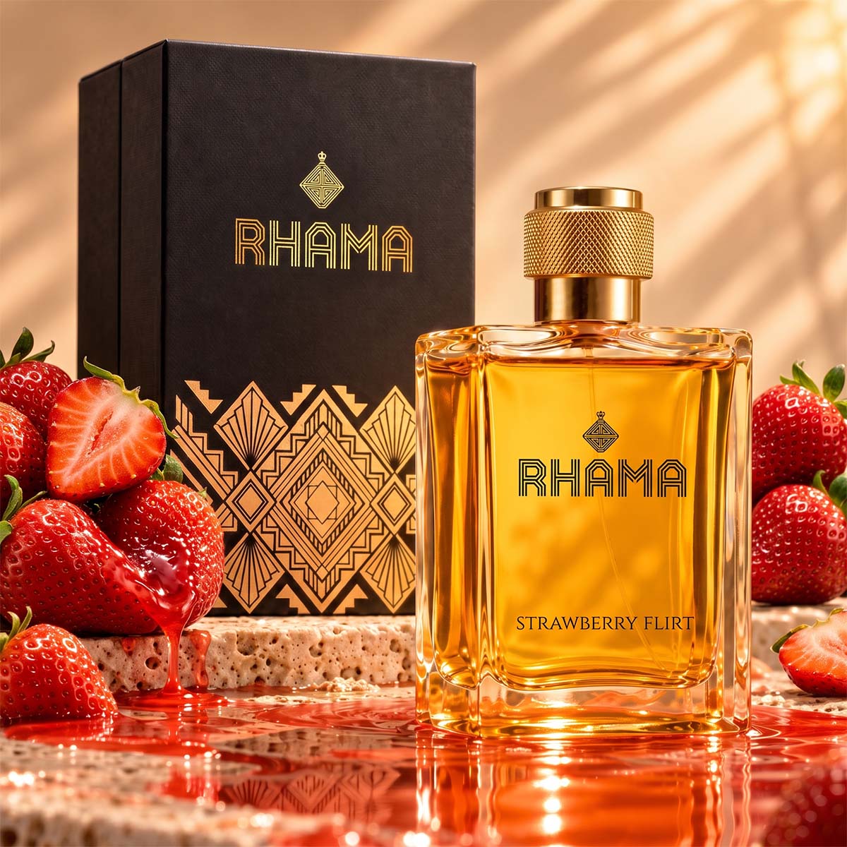 RHAMA Strawberry Flirt 50 ml — bottle and box