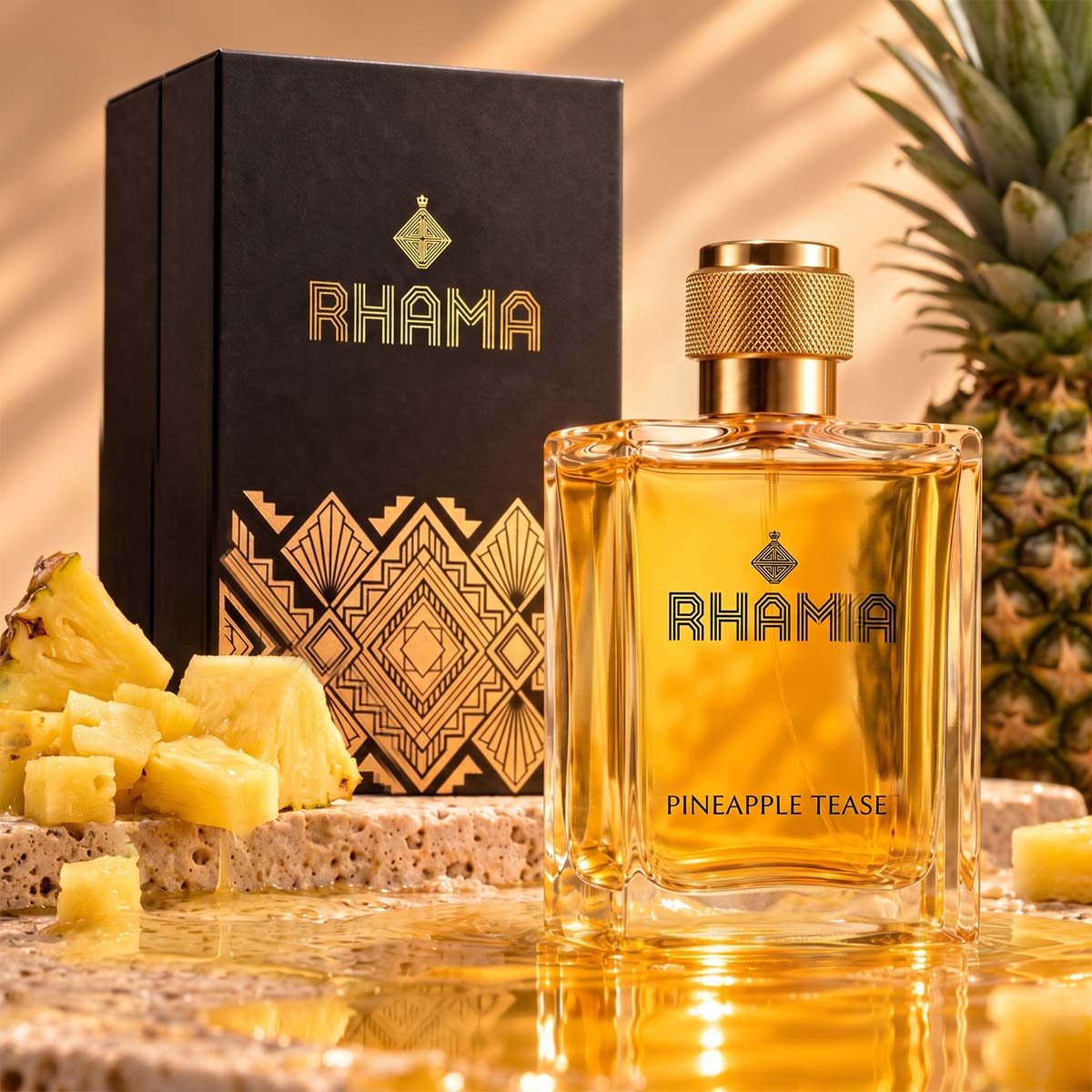 RHAMA Pineapple Tease 50 ml — bottle and box