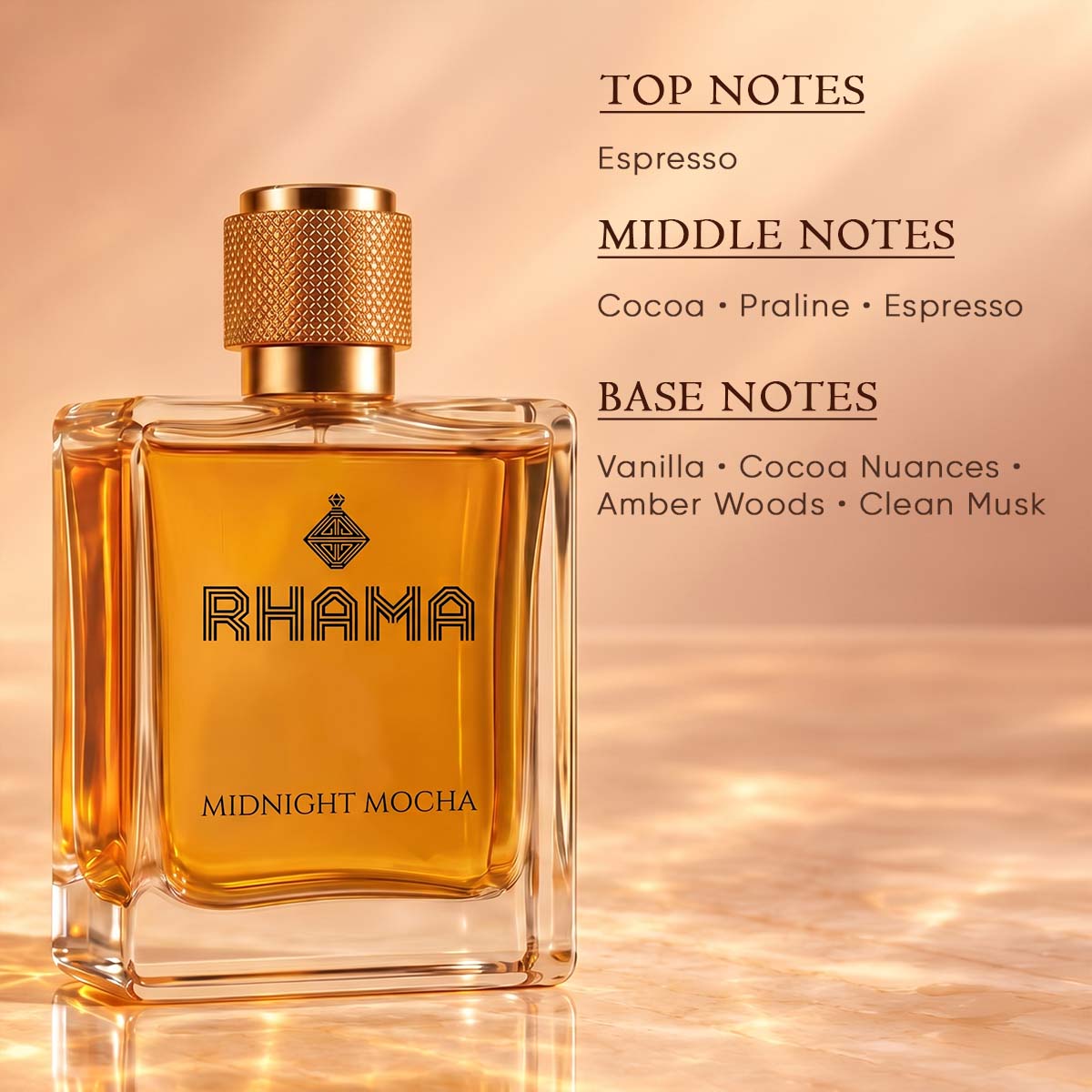 RHAMA Midnight Mocha 50 ml — fragrance notes