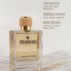 RHAMA Anise & Cedar 50 ml perfume top, middle and base notes