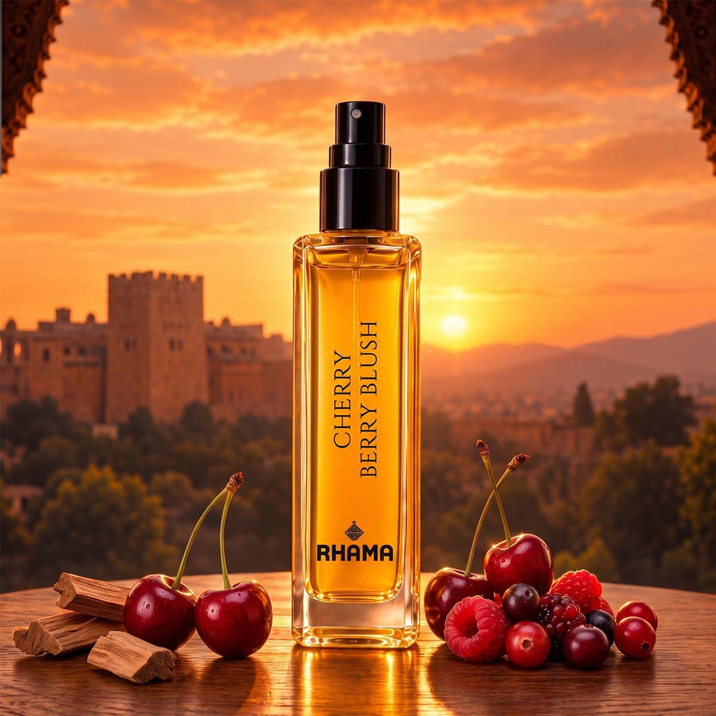 Rhama Cherry Berry Blush 8ml perfume front bottle view
