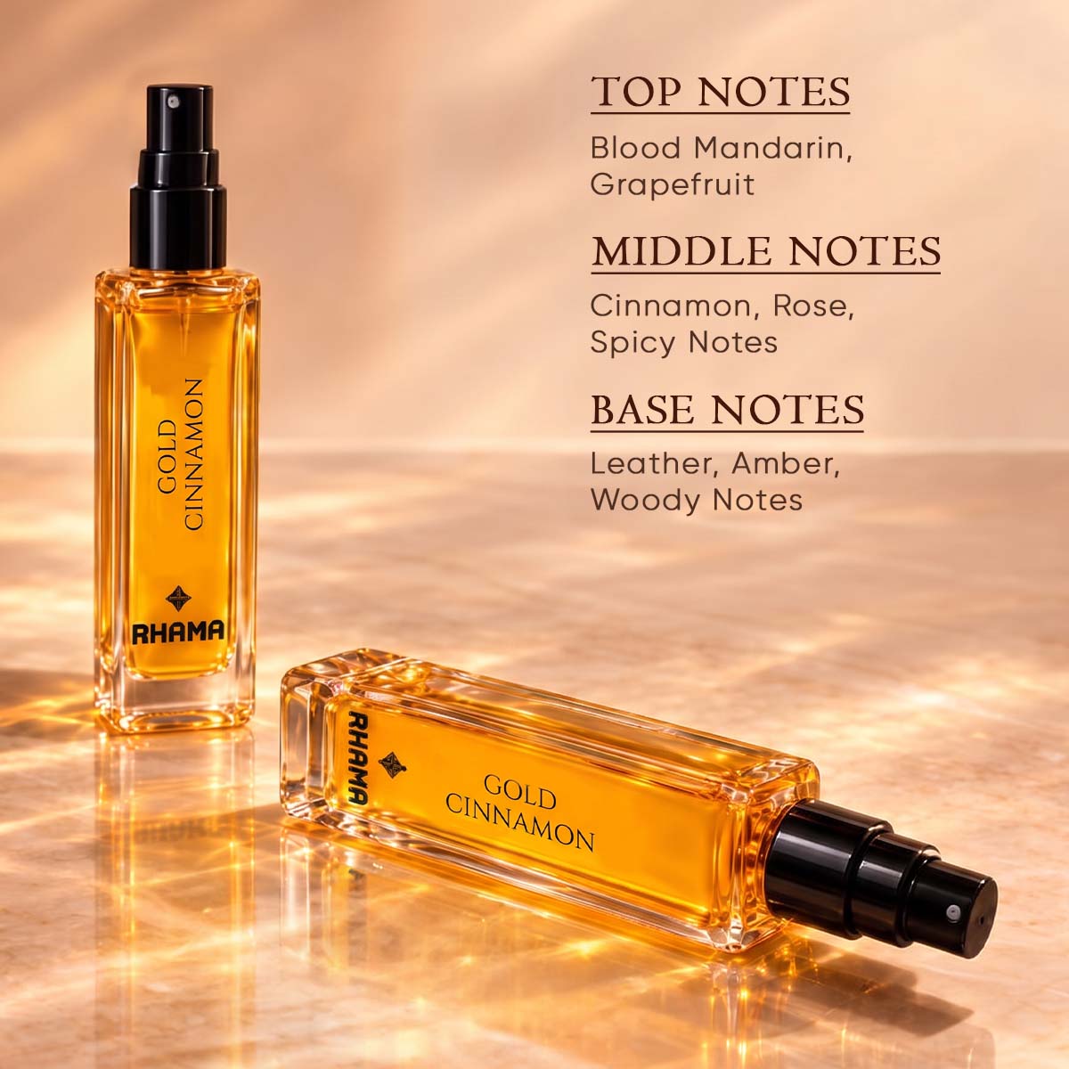 Rhama Gold Cinnamon 8 ml perfume — fragrance notes