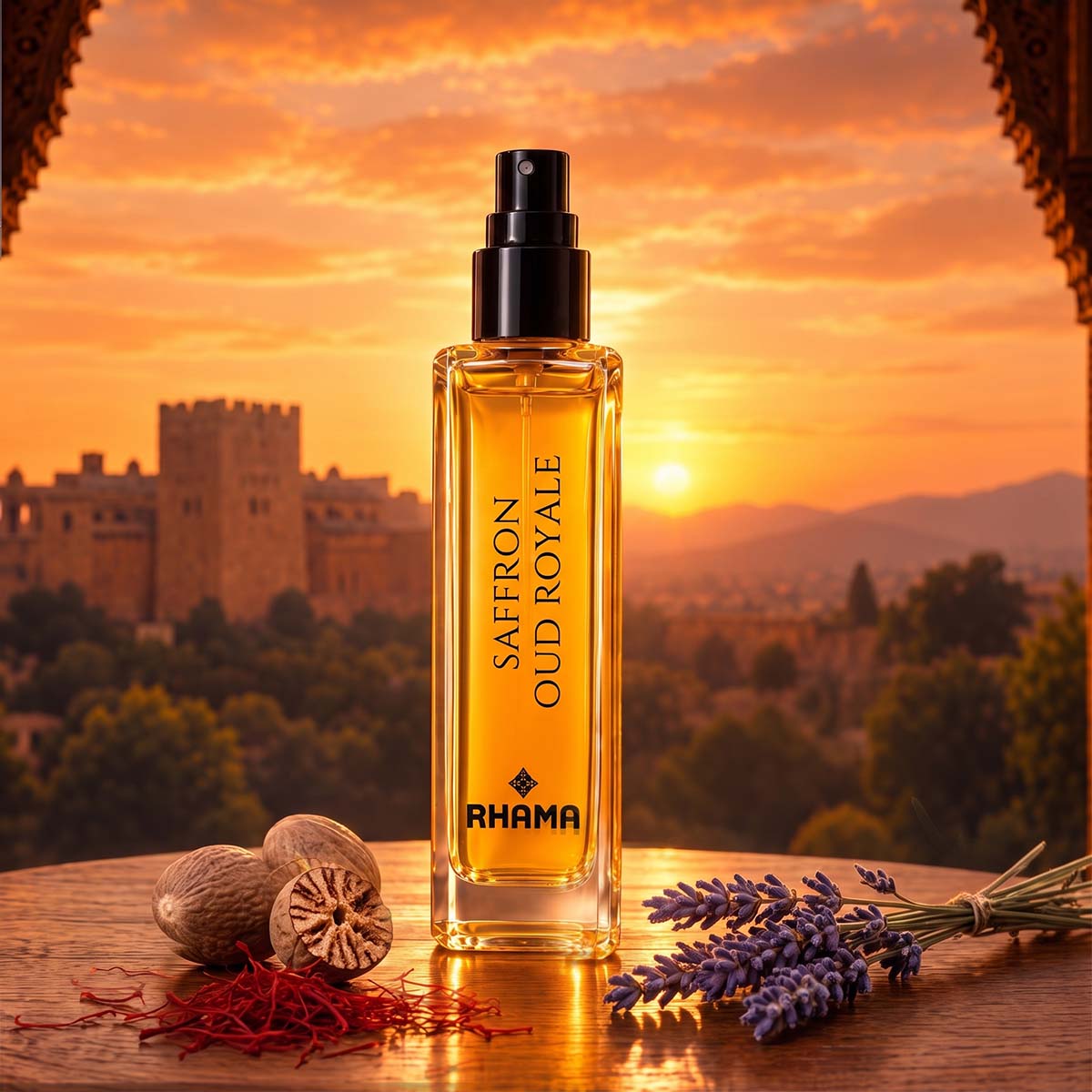 RHAMA Saffron Oud Royale 8ml front view