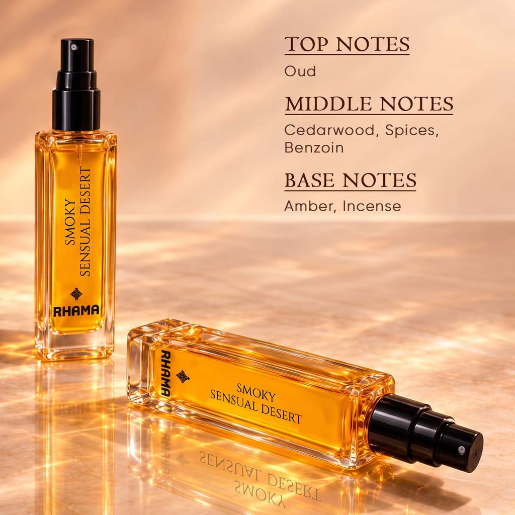 Rhama Smoky Sensual Desert 8 ml perfume — fragrance notes