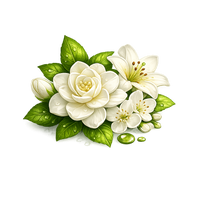 white florals